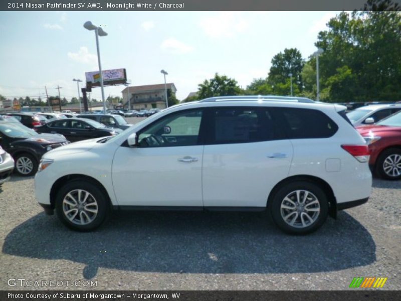 Moonlight White / Charcoal 2014 Nissan Pathfinder SV AWD