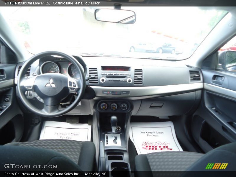 Cosmic Blue Metallic / Black 2013 Mitsubishi Lancer ES