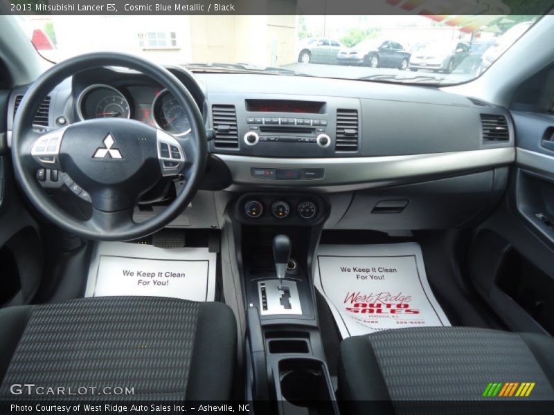 Cosmic Blue Metallic / Black 2013 Mitsubishi Lancer ES