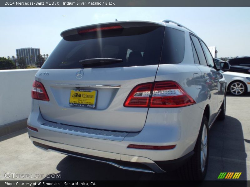 Iridium Silver Metallic / Black 2014 Mercedes-Benz ML 350