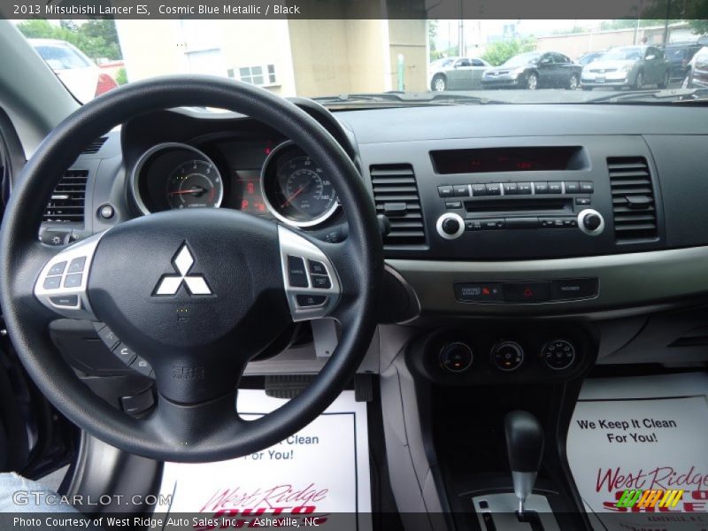 Cosmic Blue Metallic / Black 2013 Mitsubishi Lancer ES