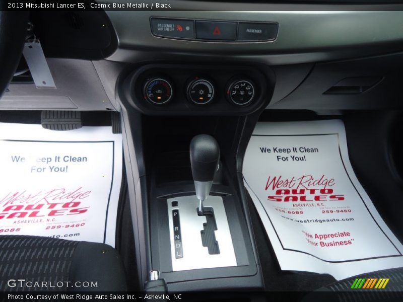 Cosmic Blue Metallic / Black 2013 Mitsubishi Lancer ES