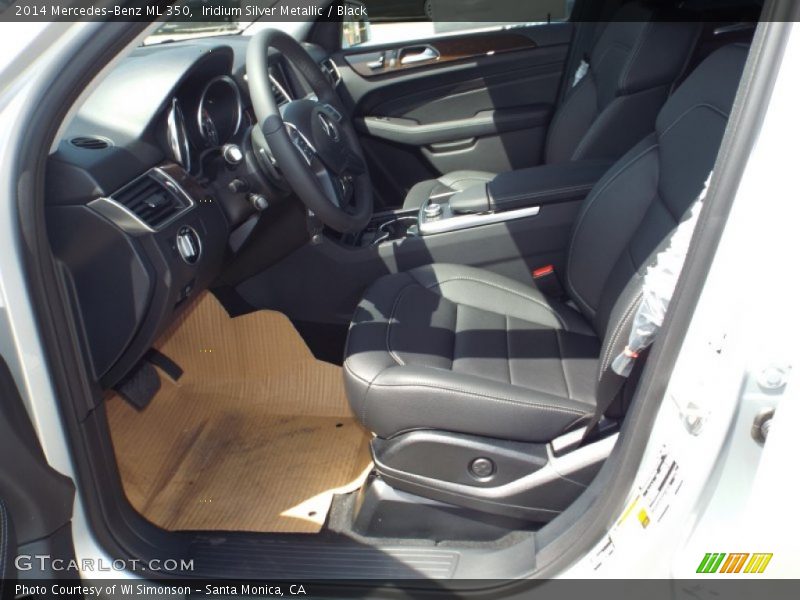 Iridium Silver Metallic / Black 2014 Mercedes-Benz ML 350
