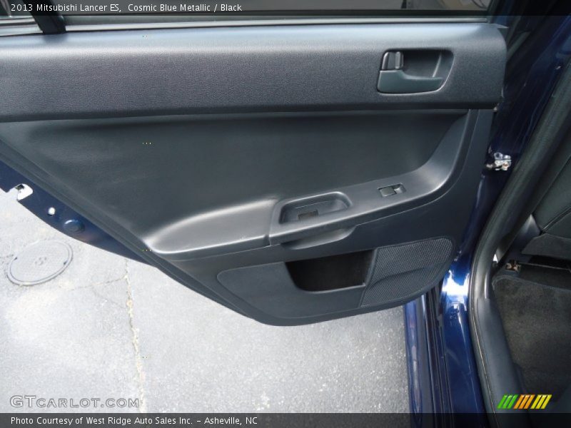 Cosmic Blue Metallic / Black 2013 Mitsubishi Lancer ES