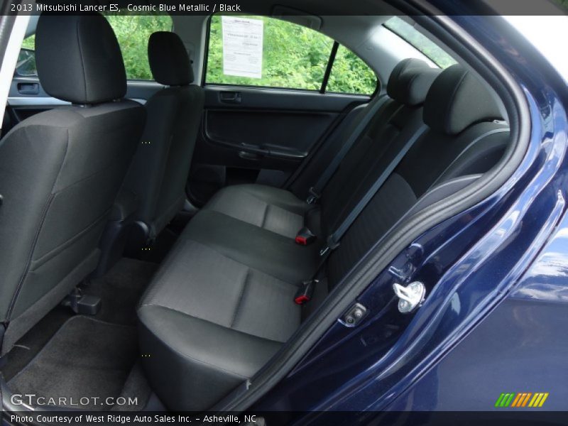 Cosmic Blue Metallic / Black 2013 Mitsubishi Lancer ES