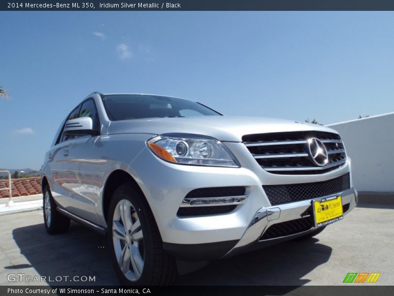 Iridium Silver Metallic / Black 2014 Mercedes-Benz ML 350