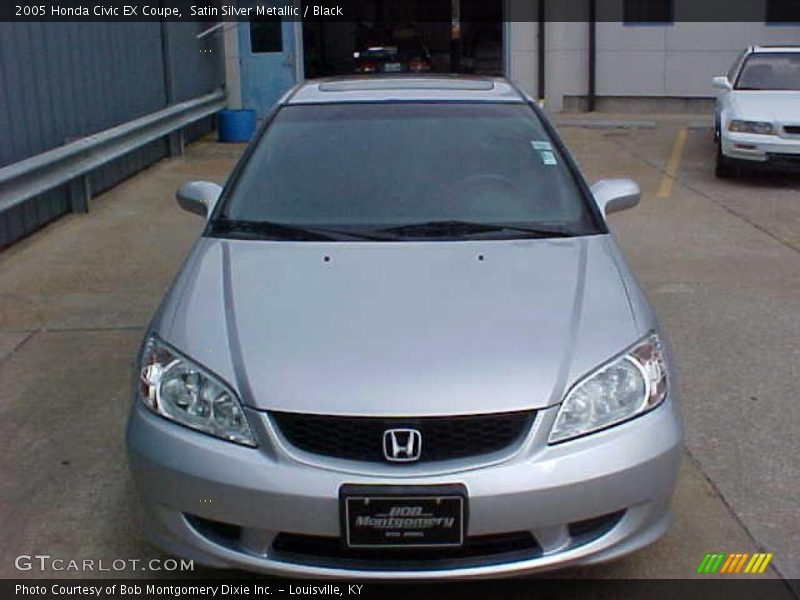 Satin Silver Metallic / Black 2005 Honda Civic EX Coupe