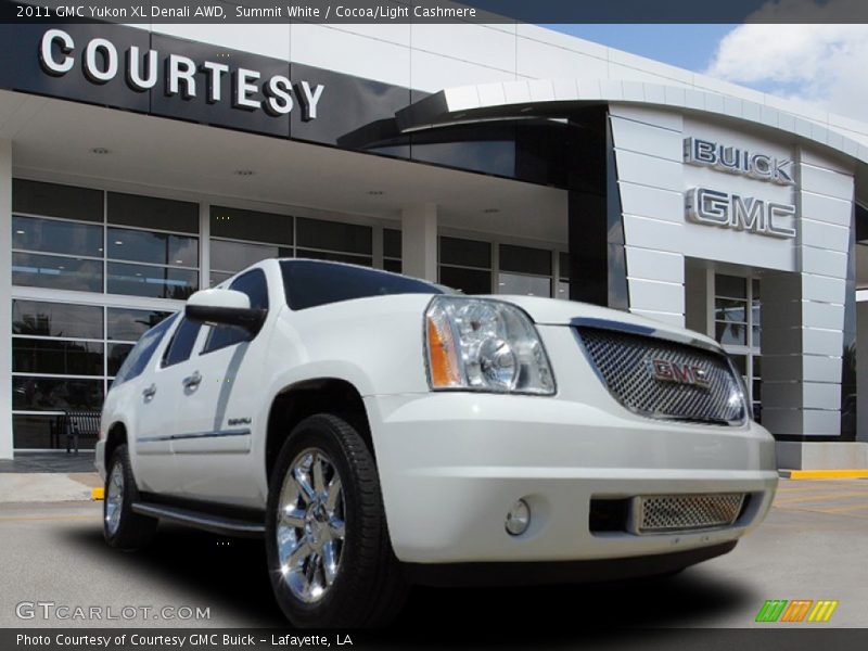 Summit White / Cocoa/Light Cashmere 2011 GMC Yukon XL Denali AWD