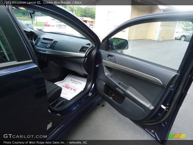 Cosmic Blue Metallic / Black 2013 Mitsubishi Lancer ES
