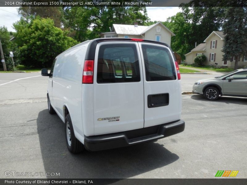 Summit White / Medium Pewter 2014 Chevrolet Express 1500 Passenger LS AWD