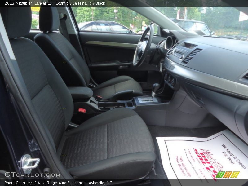 Cosmic Blue Metallic / Black 2013 Mitsubishi Lancer ES