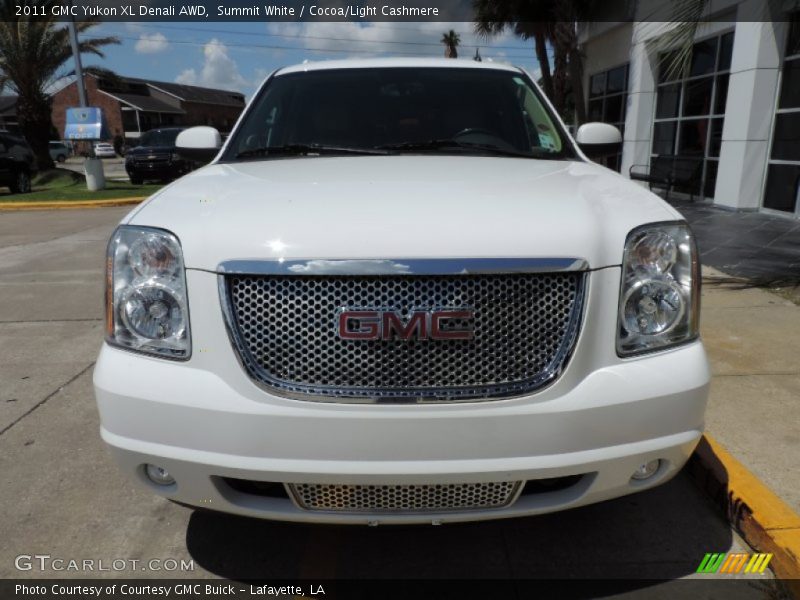 Summit White / Cocoa/Light Cashmere 2011 GMC Yukon XL Denali AWD