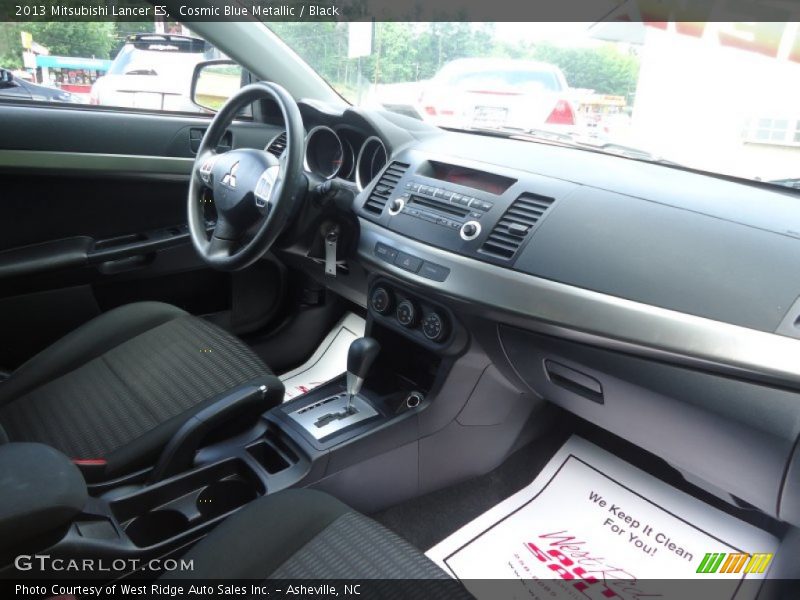 Cosmic Blue Metallic / Black 2013 Mitsubishi Lancer ES