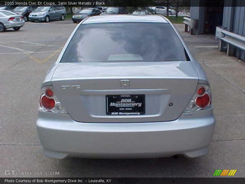 Satin Silver Metallic / Black 2005 Honda Civic EX Coupe