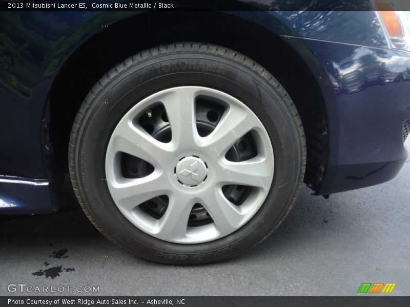 Cosmic Blue Metallic / Black 2013 Mitsubishi Lancer ES