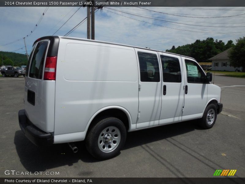 Summit White / Medium Pewter 2014 Chevrolet Express 1500 Passenger LS AWD