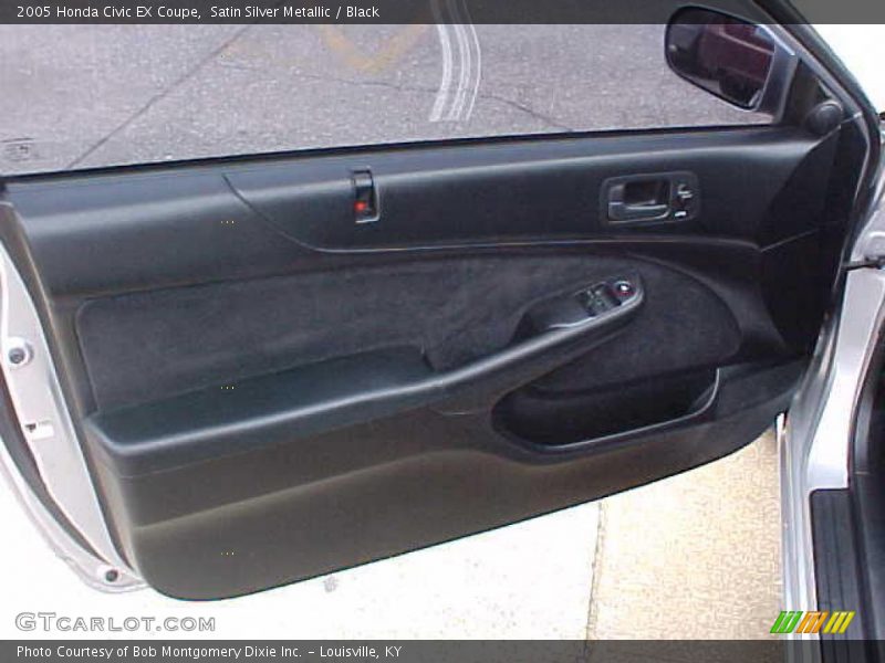 Satin Silver Metallic / Black 2005 Honda Civic EX Coupe