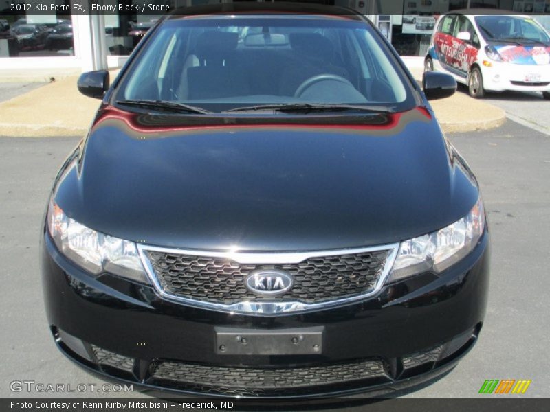 Ebony Black / Stone 2012 Kia Forte EX