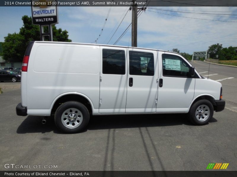 Summit White / Medium Pewter 2014 Chevrolet Express 1500 Passenger LS AWD