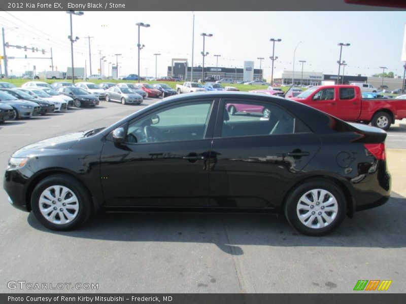 Ebony Black / Stone 2012 Kia Forte EX