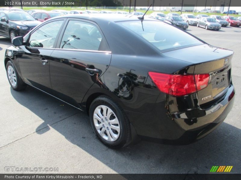 Ebony Black / Stone 2012 Kia Forte EX