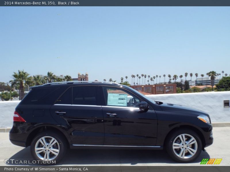Black / Black 2014 Mercedes-Benz ML 350