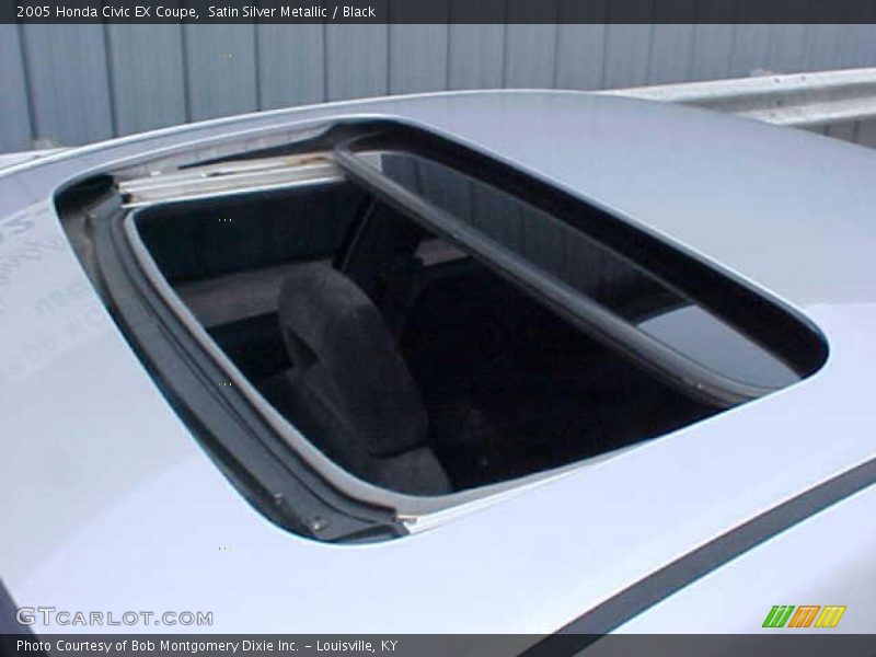 Satin Silver Metallic / Black 2005 Honda Civic EX Coupe