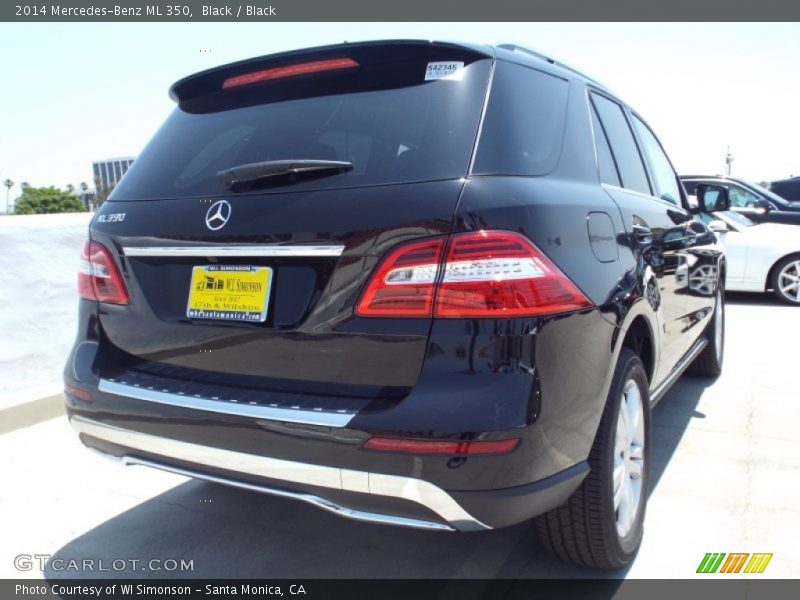 Black / Black 2014 Mercedes-Benz ML 350