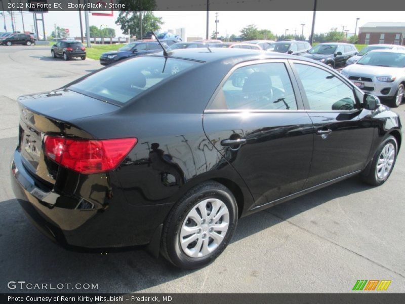 Ebony Black / Stone 2012 Kia Forte EX