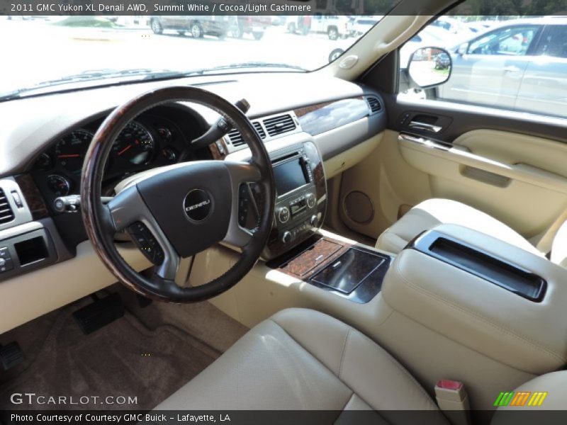 Summit White / Cocoa/Light Cashmere 2011 GMC Yukon XL Denali AWD