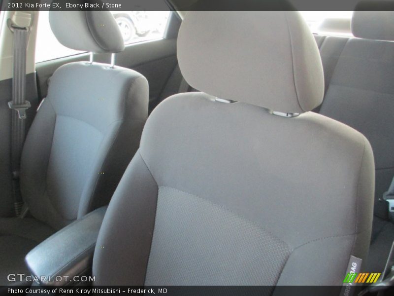 Ebony Black / Stone 2012 Kia Forte EX