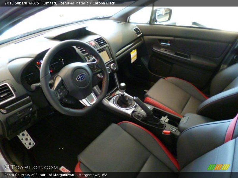 Carbon Black Interior - 2015 WRX STI Limited 