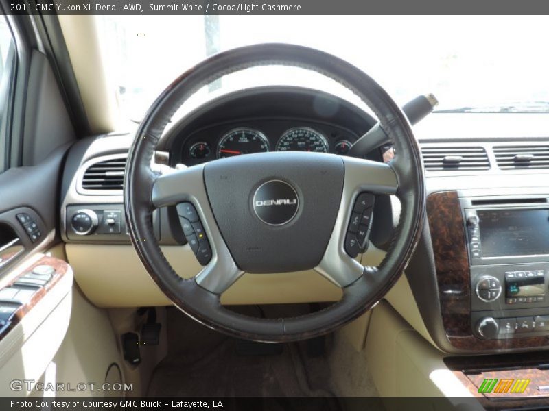 Summit White / Cocoa/Light Cashmere 2011 GMC Yukon XL Denali AWD