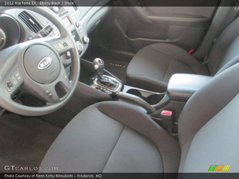 Ebony Black / Stone 2012 Kia Forte EX