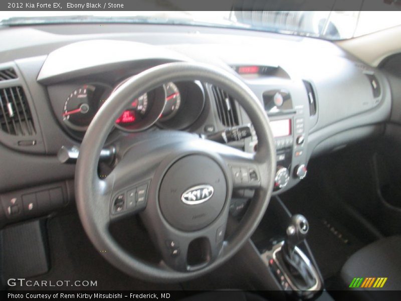 Ebony Black / Stone 2012 Kia Forte EX