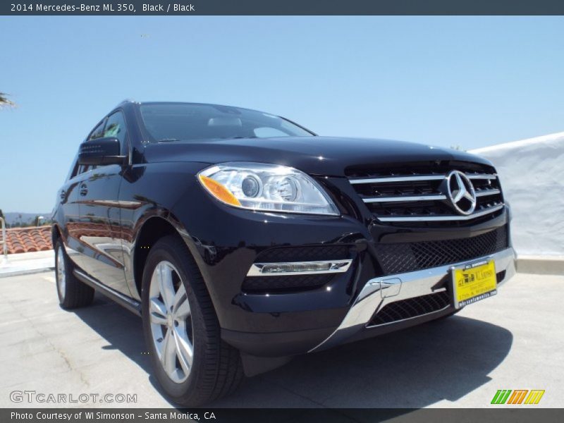 Black / Black 2014 Mercedes-Benz ML 350