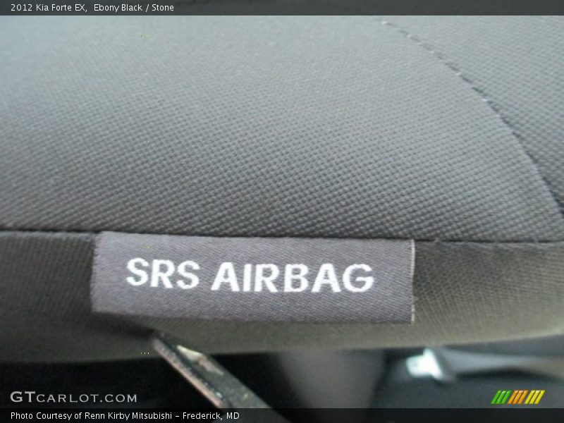 Ebony Black / Stone 2012 Kia Forte EX
