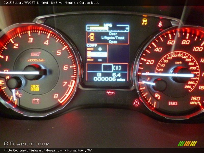  2015 WRX STI Limited STI Limited Gauges