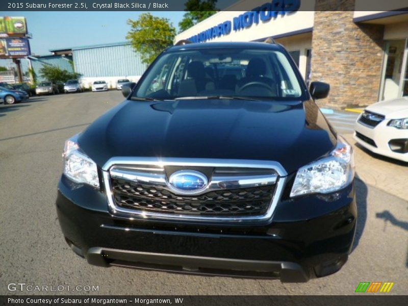 Crystal Black Silica / Black 2015 Subaru Forester 2.5i