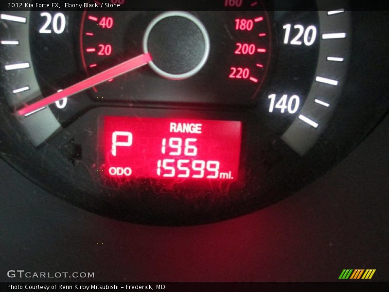 Ebony Black / Stone 2012 Kia Forte EX