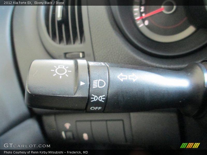 Ebony Black / Stone 2012 Kia Forte EX
