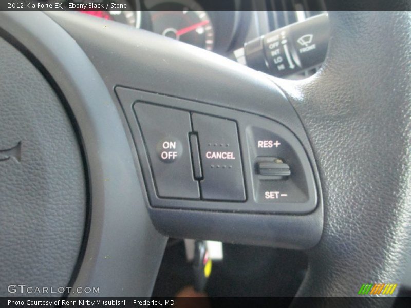 Ebony Black / Stone 2012 Kia Forte EX