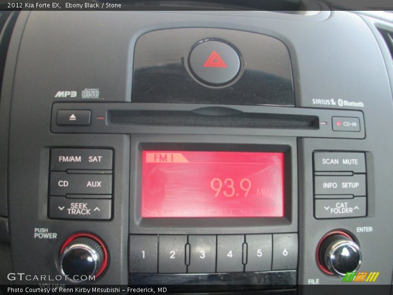 Ebony Black / Stone 2012 Kia Forte EX