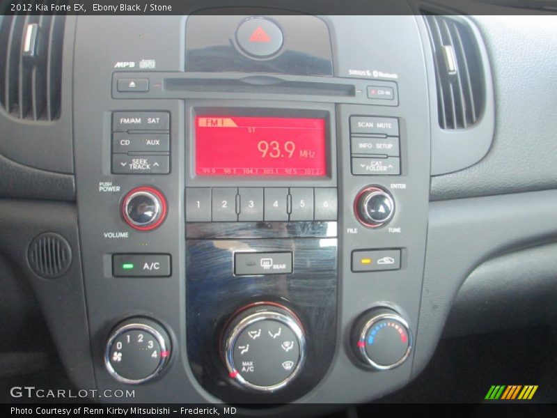 Ebony Black / Stone 2012 Kia Forte EX