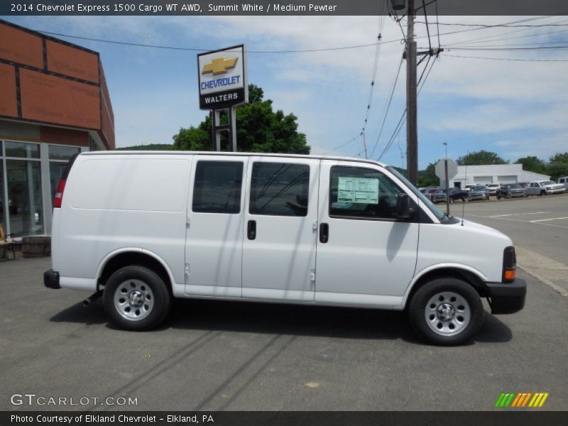 Summit White / Medium Pewter 2014 Chevrolet Express 1500 Cargo WT AWD