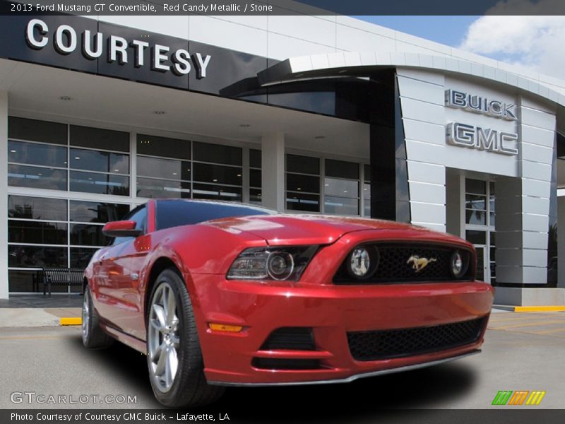 Red Candy Metallic / Stone 2013 Ford Mustang GT Convertible