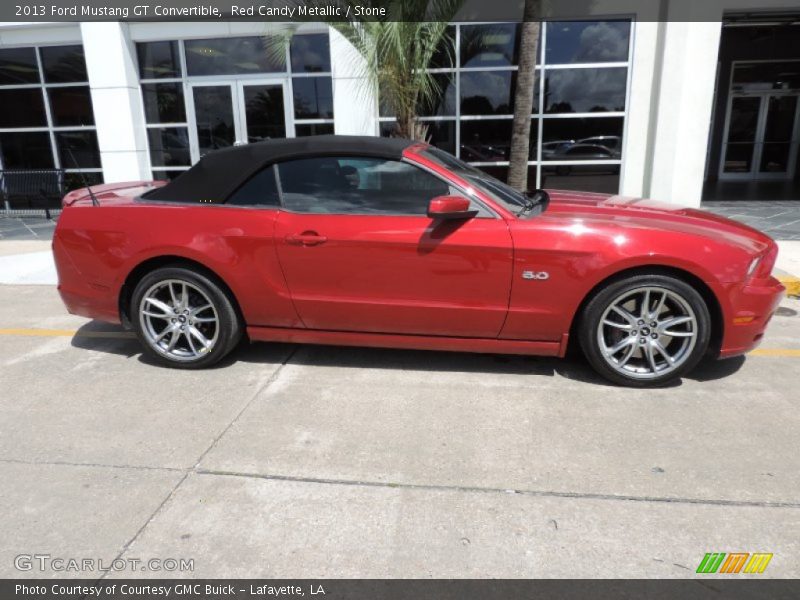 Red Candy Metallic / Stone 2013 Ford Mustang GT Convertible