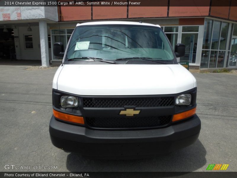 Summit White / Medium Pewter 2014 Chevrolet Express 1500 Cargo WT AWD