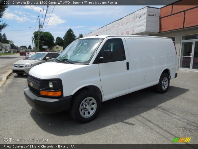 Summit White / Medium Pewter 2014 Chevrolet Express 1500 Cargo WT AWD
