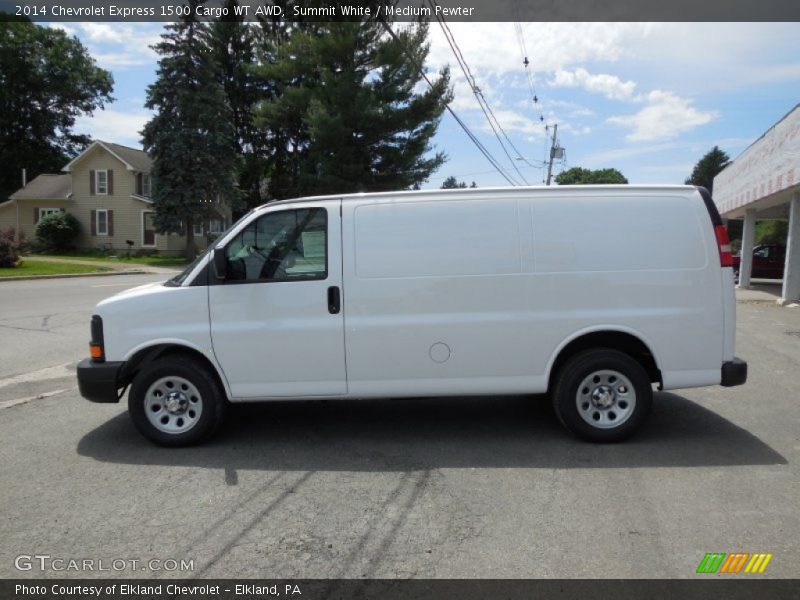 Summit White / Medium Pewter 2014 Chevrolet Express 1500 Cargo WT AWD